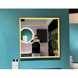 Mosmile Defogging Wall Framed LED Lighting Bathroom Mirror